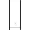 Falmec  - Eaves trim size 35 - Front view dwg