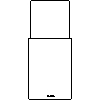 Falmec  - Island cooker hood size 60 - Front view dwg