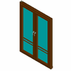 STOLBUD Włoszczowa - Prestige Window / modern quadrat 21 Hinged 2 - 1500x2100 (3D) dwg