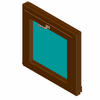 STOLBUD Włoszczowa - Prestige Window / modern quadrat 20 square hinged - 900x900 (3D) dwg