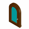 STOLBUD Włoszczowa - Prestige Window / modern quadrat 5 arched tilt swivel - 600x1000 (3D) dwg