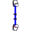 STOLBUD Włoszczowa - Window Record / soft line 21 Hinged 2 - Vertical section dwg