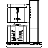 BSH Hausgeräte GmbH A company of the Bosch Group - Fully automatic bean-to-cup coffee centre TKA8631 - View dwg