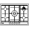 BSH Hausgeräte GmbH A company of the Bosch Group - The hob EC745RT90E - View dwg