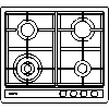 BSH Hausgeräte GmbH A company of the Bosch Group - The hob EC645HB90E - View dwg
