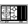 BSH Hausgeräte GmbH A company of the Bosch Group - The hob EC845XB90E - View dwg
