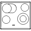 BSH Hausgeräte GmbH A company of the Bosch Group - The hob ET645EN11 - View dwg