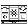 BSH Hausgeräte GmbH A company of the Bosch Group - The hob EC745RB90E - View dwg
