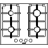 BSH Hausgeräte GmbH A company of the Bosch Group - The hob ER626PT90E - View dwg