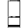 BSH Hausgeräte GmbH A company of the Bosch Group - Vario fridge-freezer combination 400 series RB492301 - View dwg