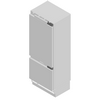 BSH Hausgeräte GmbH A company of the Bosch Group - Vario fridge-freezer combination 400 series RB472301 - 3D zip