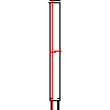 ALSANIT sp. z o.o. - Partition (between the door) - Front view dwg