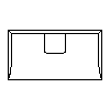 Falmec  - Wall 90 cm - Projection dwg