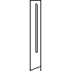 Falmec  - Wall 60 cm - Side view dwg