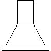 Falmec  - Wall 90 cm - Front view dwg