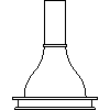 Falmec  - Island 90 cm - Side view dwg