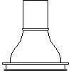 Falmec  - Island 90 cm - Front view dwg