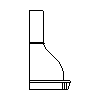 Falmec  - Wall 120 cm - Side view dwg