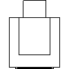 Falmec  - Hood ARIA NRS wall 80 cm - Front view dwg