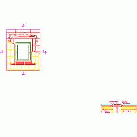 Balex Metal Sp. z o.o. - THERMANO termoizolacja dachów skośnych - 1.5.2. Termoizolacja nakrokwiowa. Detal okna. Przekroj B-B. rfa