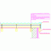 Balex Metal Sp. z o.o. - THERM insulation pitched roof - 1.7.1. Rafter insulation. Retail eaves side. Rafter at the wall. Variant I. rfa