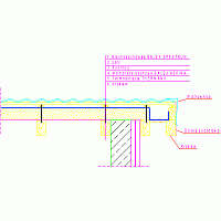 Balex Metal Sp. z o.o. - THERMANO termoizolacja dachów skośnych - 1.7.3. Termoizolacja nakrokwiowa. Detal okapu bocznego. Krokiew wysunieta. Wariant I. rfa