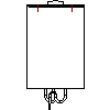 Buderus - HEAT PUMP Logavent HRV2-230, wall-mounted version, HRV2-230 - Back dwg