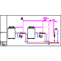 Junkers - Boiler standing Suprapur KBR - 2 x 1 x KBR_FW200 c.o._2011_12 dwg