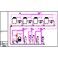 Junkers - Boiler standing Suprapur KBR - 4 x KBR_FW500_HW_3 c.o._1 x x x 2 + c.wu. c.t._2011_12 dwg