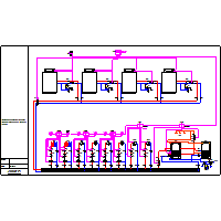 Junkers - Boiler standing Suprapur KBR - 4 x KBR_FW500_HW_6 c.o._2 x x x c.t._1 c.wu._2011_12 dwg