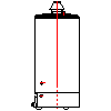 Junkers - Capacitive heaters hot water DHW  S 120-1 - Side dwg