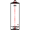 Junkers - Capacitive heaters hot water DHW  S 190-1 - Front dwg