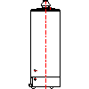 Junkers - Capacitive heaters hot water DHW  S 160-1 - Side dwg