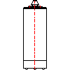 Junkers - Pojemnościowy podgrzewacz c.w.u S 160-1 - tył dwg