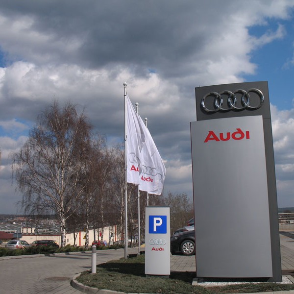 ALUMAST S.A. - Maszt flagowy segmentowy - wersja Super - Salon Audi Rybnik