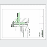 ROCKWOOL Limited - Rockpanel - Vertical section through the attic flat roof at the junction with the construction of wooden 501 DETAIL dwg