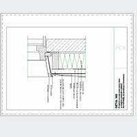 ROCKWOOL Limited - Rockpanel - Vertical section through a window frame in place sill plates with Rockpanel on a wooden structure RETAIL 360 dwg