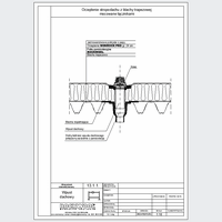 ROCKWOOL Limited - Roof drain - Warming flat roof with trapezoidal fixed connectors dwg