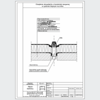 ROCKWOOL Limited - Roof drain - Warming flat roof construction massive system glued cold dwg