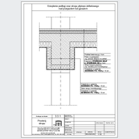 ROCKWOOL Limited - Cross section of the ceiling - Warming the floor and ceiling slab-rib passing through or over the garage dwg