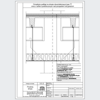 ROCKWOOL Limited - Cross section of the ceiling - Warming floor to ceiling strunobetonowym TT along with the suspended ceiling above the garage or passing dwg