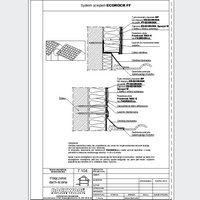 ROCKWOOL Limited - The combination of roof - wall - The insulation ECOROCK FF dwg