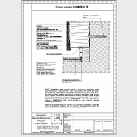 ROCKWOOL Polska sp. z o.o. - Nieocieplony taras lub płyta wspornikowa - System ociepleń ECOROCK FF dwg