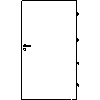 INVADO Sp. z o.o. - Doors Sonus size 1 110 - Front view dwg