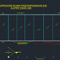 Alufire UK - Without montins wall of fire ALUFIRE VISION LINE T30 - Bezszprosowe wall of fire ALUFIRE VISION LINE T30 dwg