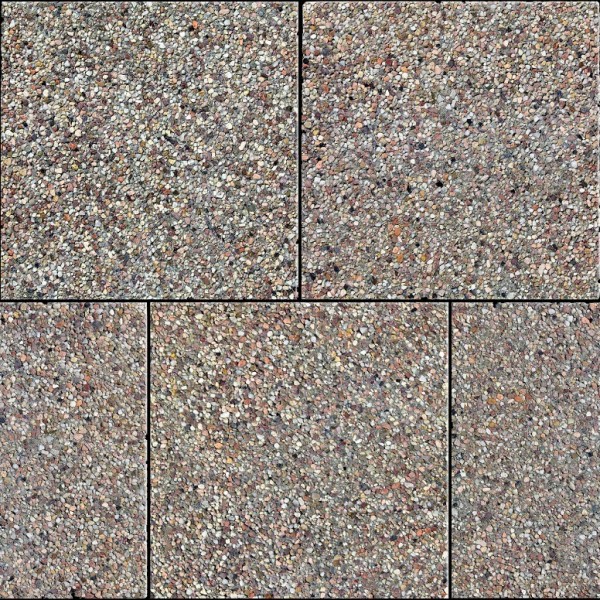 Pavement tile washed boulders 30x30 0,6x0,6m