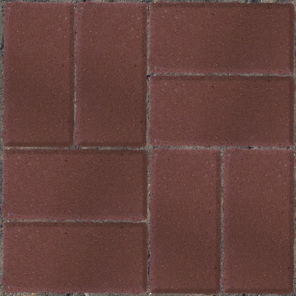 Polbruk rectangle red 0,4x0,4m