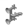 Deante Sp. J. - Lucerne Wall mounted shower mixer without shower set BEL 010D - 3ds 3ds