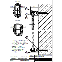 Q-railing UK - French Balcony - Juliet balcony wall mount - detail 02 dwg