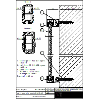 Q-railing UK - French Balcony - Juliet balcony wall mount - detail 01 dwg